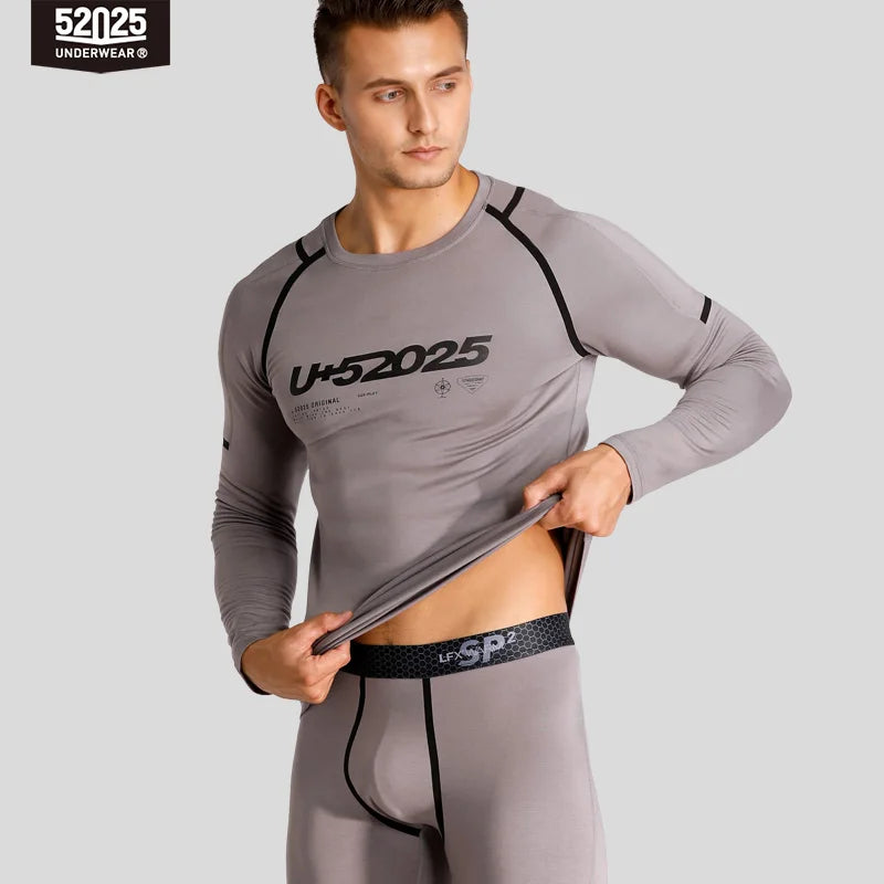52025 Premium Warm Thermal Underwear – Fleece-lined, Stylish with Superior Warmth. Advanced Insulation & Supreme Comfort