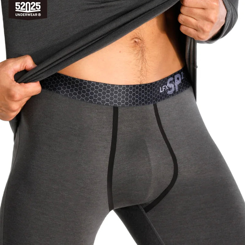 52025 Premium Warm Thermal Underwear – Fleece-lined, Stylish with Superior Warmth. Advanced Insulation & Supreme Comfort