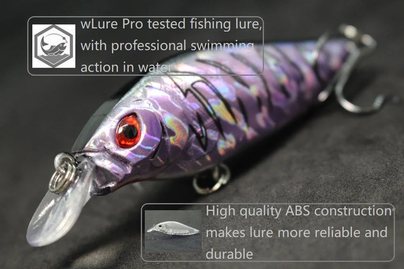 wLure Crankbait Fishing Lure 13g 9cm Medium Size 1-2 Meter Depth 3D Hard Vivid Eyes Tight Wobbler and High Frequent Action C735