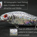 wLure Crankbait Fishing Lure 13g 9cm Medium Size 1-2 Meter Depth 3D Hard Vivid Eyes Tight Wobbler and High Frequent Action C735