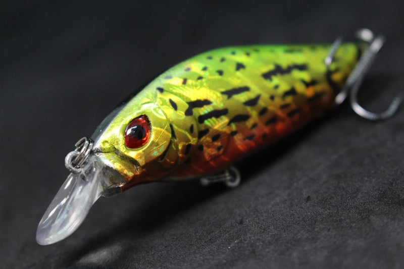 wLure Crankbait Fishing Lure 13g 9cm Medium Size 1-2 Meter Depth 3D Hard Vivid Eyes Tight Wobbler and High Frequent Action C735