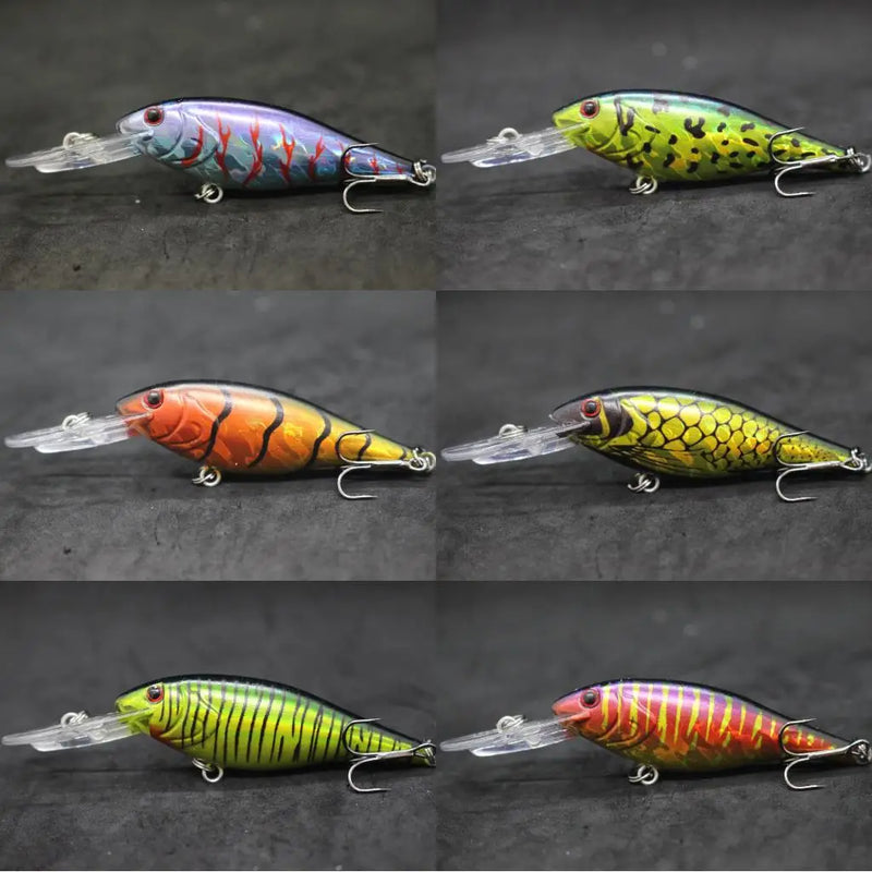 wLure Jerkbait Fishing Lure 11g 9.5cm 2.5 Meter Diving Crankbait Very Tight Wobbler with Darting 20 Colors C187