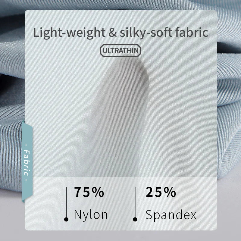 52025 Men's Ultra-Light Base Layer Set – Translucent Fabric with Barely-There Feel, Body-Hugging Fit and Anatomical U-Pouch