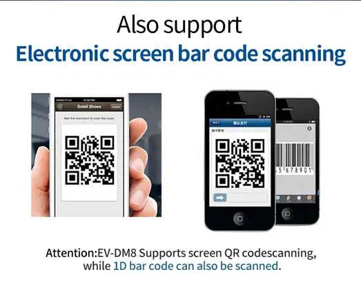 QR Code 1D/2D Ring Scanner Wearable Scanner Finger Barcode Reader Bluetooth Barcode Scanner Portable Bar code Scanner PDF Code