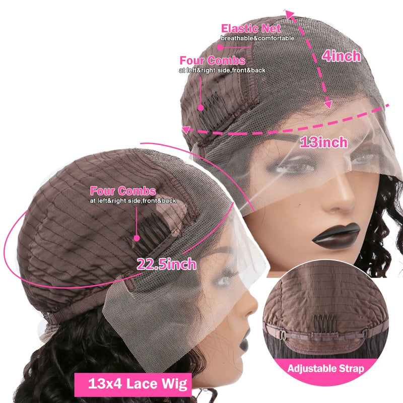 30 32 Inch 13x4 13x6 HD Highlight Ombre Curly Lace Frontal Human Hair Wigs Honey Blonde Colored Deep Wave Frontal Wigs For Women