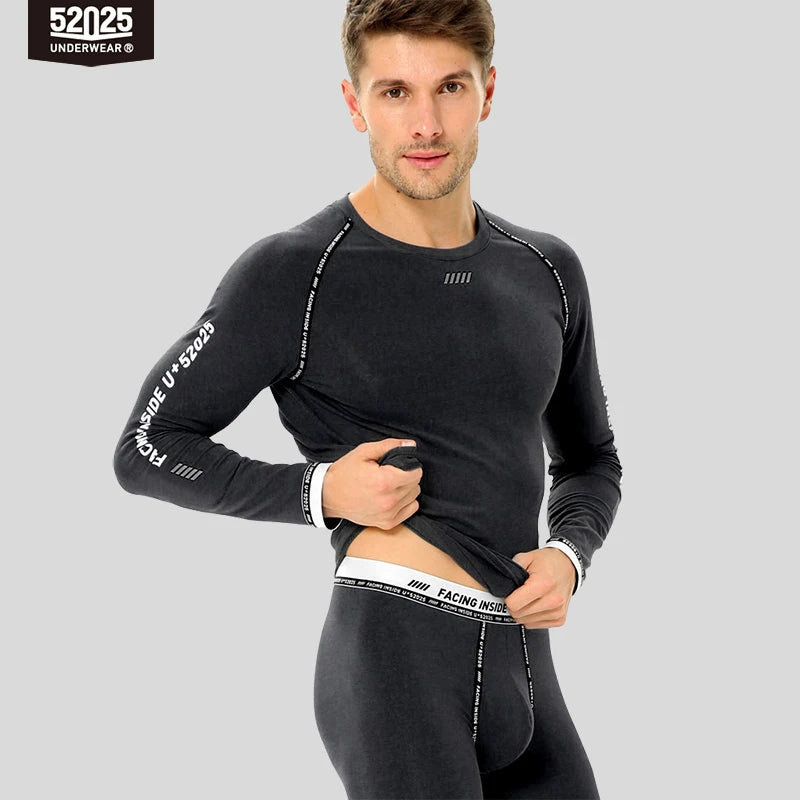 52025 Premium Cotton Modal Thermal Underwear – Ultra-Soft Lightweight Base Layer, Breathable Second-Skin Comfort and Modern Fit