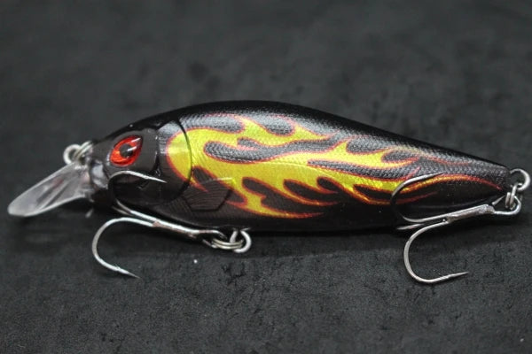 wLure Crankbait Fishing Lure 13g 9cm Medium Size 1-2 Meter Depth 3D Hard Vivid Eyes Tight Wobbler and High Frequent Action C735