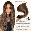 Full Shine Tape In Hair Extensions Human Hair 100% Remy Natural Human Hair Seamless Skin Weft Seamless Color Glue For Women