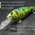 wLure Jerkbait Fishing Lure 11g 9.5cm 2.5 Meter Diving Crankbait Very Tight Wobbler with Darting 20 Colors C187