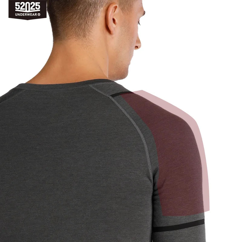 52025 Premium Warm Thermal Underwear – Fleece-lined, Stylish with Superior Warmth. Advanced Insulation & Supreme Comfort