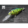 wLure Jerkbait Fishing Lure 11g 9.5cm 2.5 Meter Diving Crankbait Very Tight Wobbler with Darting 20 Colors C187