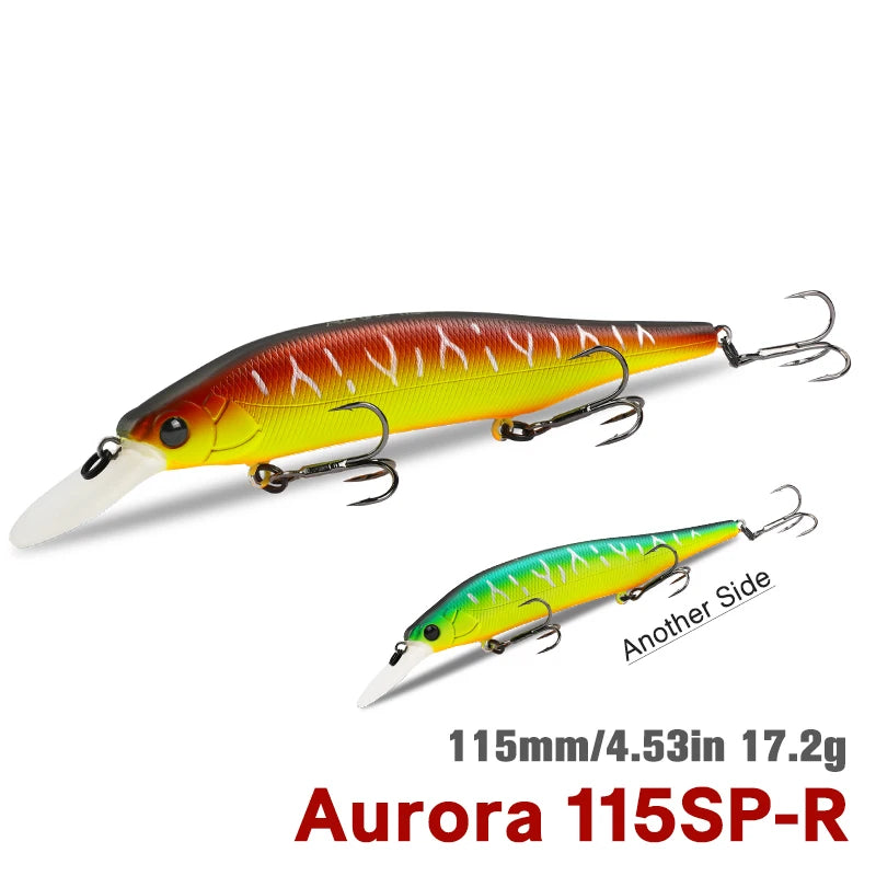 TSURINOYA 115mm 17.2g Suspending Minnow Fishing Lure - View 12 | SAMAG