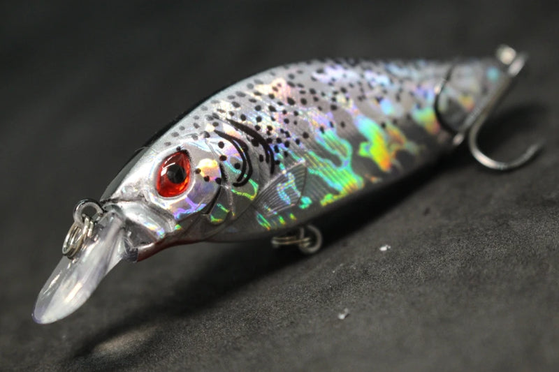 wLure Crankbait Fishing Lure 13g 9cm Medium Size 1-2 Meter Depth 3D Hard Vivid Eyes Tight Wobbler and High Frequent Action C735