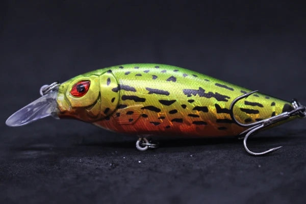 wLure Crankbait Fishing Lure 13g 9cm Medium Size 1-2 Meter Depth 3D Hard Vivid Eyes Tight Wobbler and High Frequent Action C735