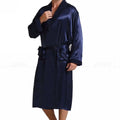 Mens  Silk Satin Pajamas Sleepwear  Robe  Robes Bathrobe Nightgown  S~3XL