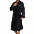 Mens  Silk Satin Pajamas Sleepwear  Robe  Robes Bathrobe Nightgown  S~3XL