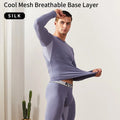 52025 Men’s Thermal Underwear – Soft, Premium Silk Mesh Base Layer, Breathable and Comfortable with Anti-Bacterial Properties
