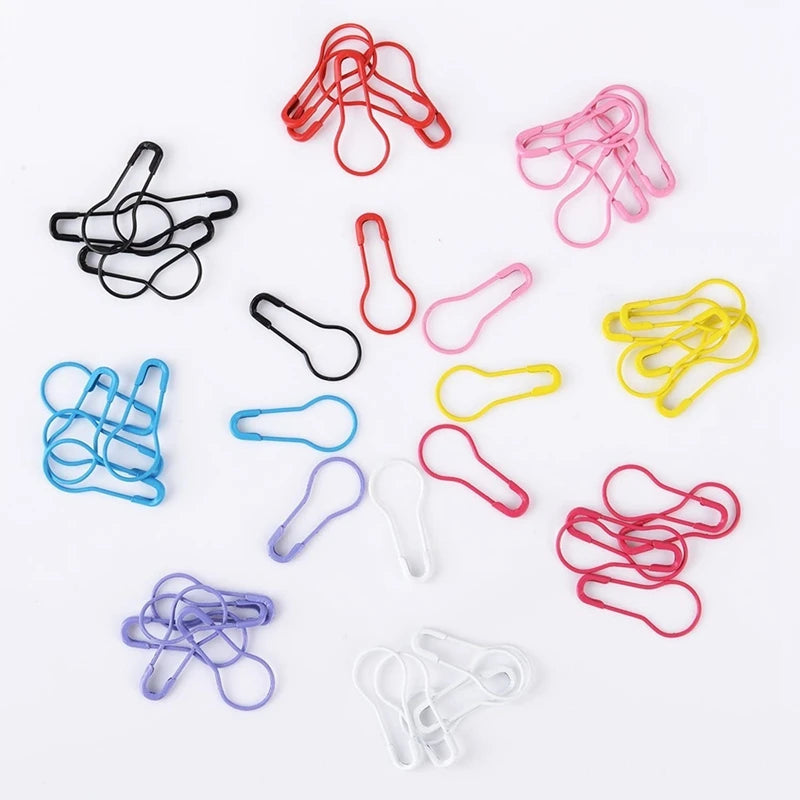 100pcs/set Metal Gourd Pins Bulb Safety Pins with Box for Quilting Sewing DIY Crafting Calabash Pins Knitting Stitch Marker