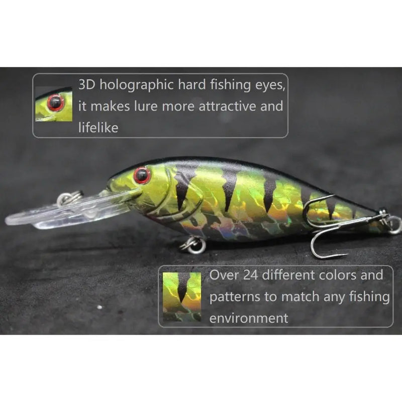 wLure Jerkbait Fishing Lure 11g 9.5cm 2.5 Meter Diving Crankbait Very Tight Wobbler with Darting 20 Colors C187