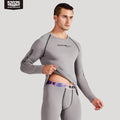 52025 Fleece-Lined Thermal Underwear – Cotton Viscose Base Layer with Body-Contouring Fit, Soft Stretch and Winter Warmth