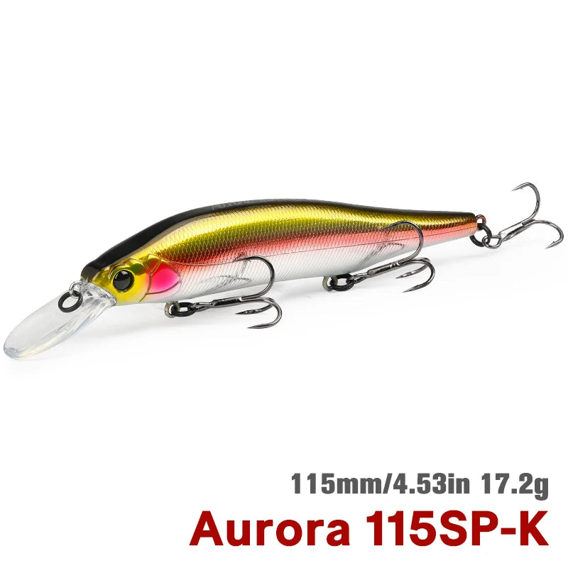 TSURINOYA 115mm 17.2g Suspending Minnow Fishing Lure - View 9 | SAMAG
