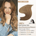 Full Shine Tape In Hair Extensions Human Hair 100% Remy Natural Human Hair Seamless Skin Weft Seamless Color Glue For Women