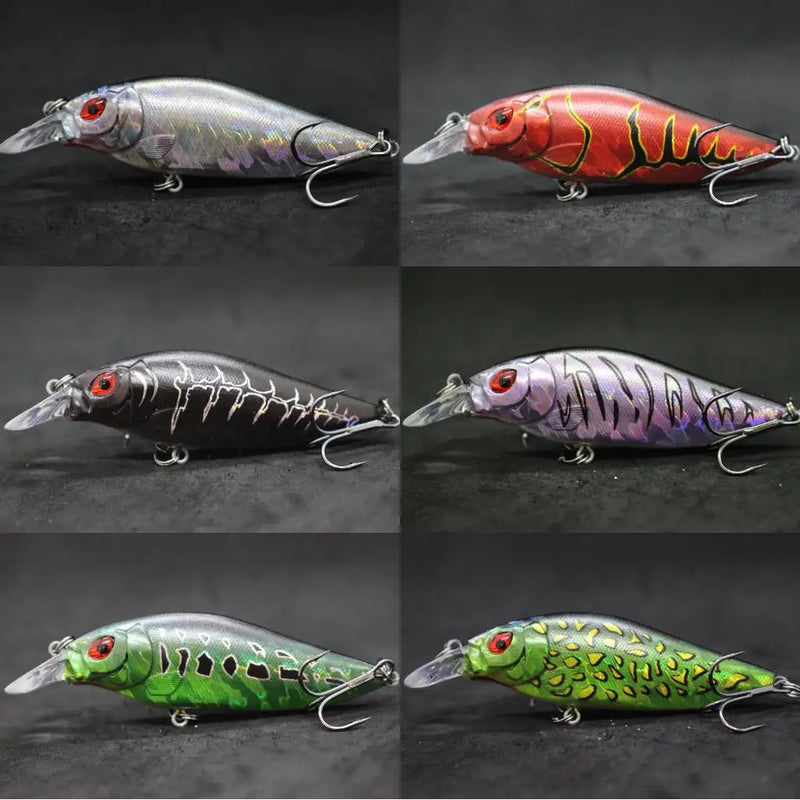 wLure Crankbait Fishing Lure 13g 9cm Medium Size 1-2 Meter Depth 3D Hard Vivid Eyes Tight Wobbler and High Frequent Action C735