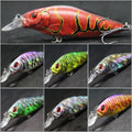 wLure Crankbait Fishing Lure 13g 9cm Medium Size 1-2 Meter Depth 3D Hard Vivid Eyes Tight Wobbler and High Frequent Action C735