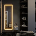 63"x20" Full Length Mirror with Lights,LED Mirror Full Length,Lighted Floor Mirror with Stand,Full Body Mirror with Dimming